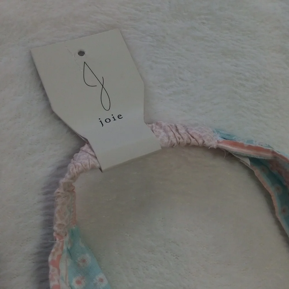 Joie Little Girl 3T Pink & White Floral Paisley Stretch Headband NWT
